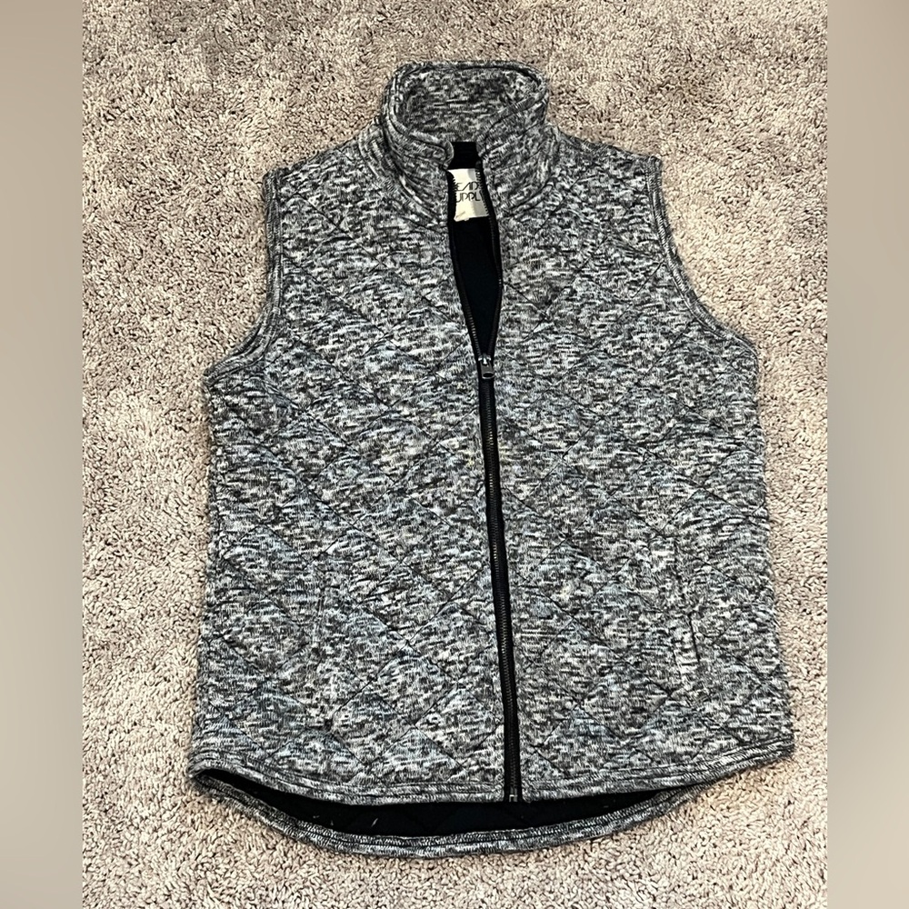 Thread & Supply Black Quilted Vest